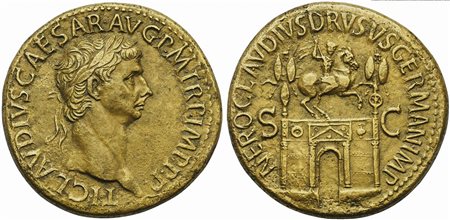 Claudius (41-54), Sestertius, Rome, AD 50-54; AE (g 29,10; mm 35; h 6); TI...