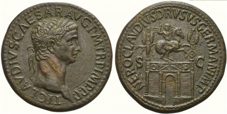 Claudius (41-54), Sestertius, Rome, AD 50-54; AE (g 29,88; mm 37; h 7); TI...