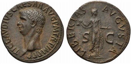 Claudius (41-54), As, Rome, AD 50-54; AE (g 10,49; mm 29; h 6); TI CLAVDIVS...