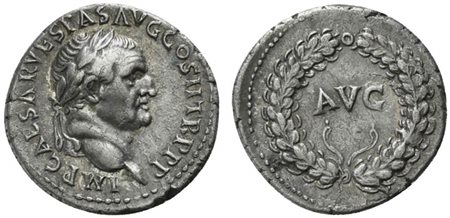 Vespasian (69-79), Denarius, Ephesus, AD 70; AR (g 3,24; mm 17; h 6); IMP...