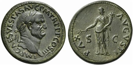 Vespasian (69-79), Sestertius, Rome, AD 71; AE (g 24,72; mm 33; h 6); IMP...