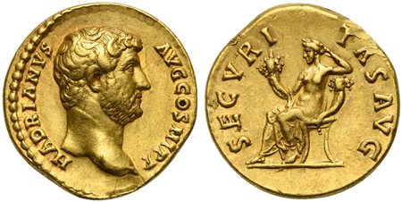 Hadrian (117-138), Aureus, Rome, AD 134-138; AV (g 6,83; mm 19; h 6);...