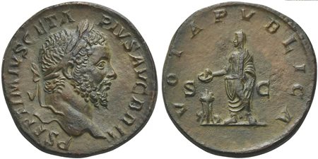 Geta (209-212), Sestertius, Rome, AD 210-212; AE (g 23,81; mm 31; h 6); P...