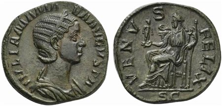 Julia Mamaea, Sestertius struck under Severus Alexander, Rome, AD 222-235; AE...