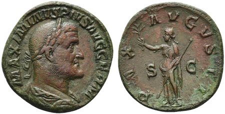 Maximinus I (235-238), Sestertius, Rome, AD 236-238; AE (g 18,35; mm 30; h...