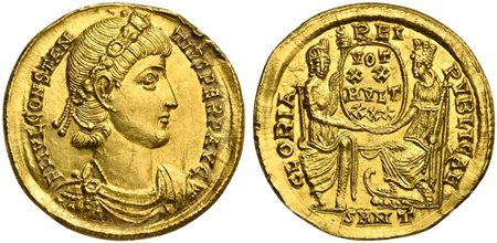 Constantius II (337-361), Solidus, Nicomedia, AD 340-351; AV (g 4,61; mm 21;...