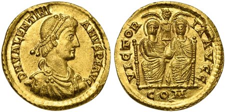 Valentinian II (375-392), Solidus, Uncertain mint in Northern Italy...