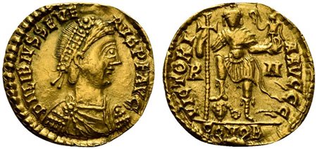 Libius Severus (461-465), Solidus, Rome, ca. AD 462; AV (g 4,38; mm 20; h 6);...