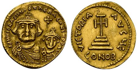 Constans II (641-668), Solidus, Syracuse, AD 641-668; AV (g 4,33; mm 19; h...