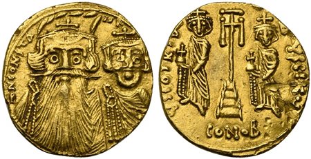 Constans II (641-668), Solidus, Syracuse, AD 659-661; AV (g 4,36; mm 20; h...