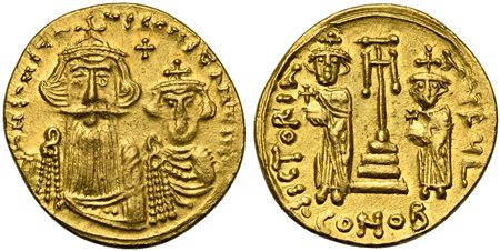 Constans II (641-668), Semissis, Constantinople, AD 641-666; AV (g 2,16; mm...