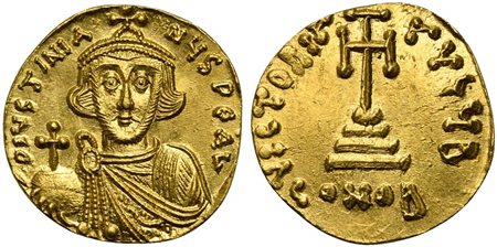 Leontios (695-698), Solidus, Costantinople, AD 695-698; AV (g 4,37; mm 19; h...