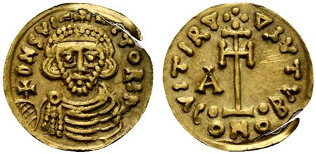 Duchy of Beneventum, Aricis II, Tremissis, AD 765-774; AV (g 1,28; mm 17; h...