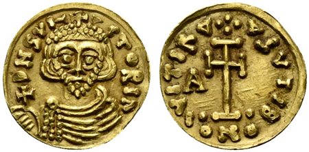 Duchy of Beneventum, Gimoaldus III and Charlemagne, Solidus, AD 788-792; AV...