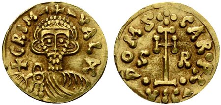 Duchy of Beneventum, Grimoaldus III and Charlemagne, Tremissis, AD 788-792;...