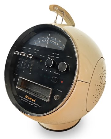 Weltron, radio riproduttore stereo otto, struttura in plastica, da...