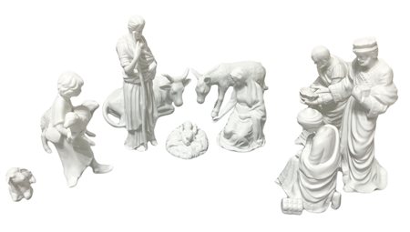 Presepe bianco Rosenthal, XX secolo Composto da 10 pezzi.