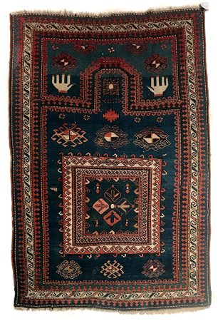 Tappeto Kasak Fachralo, Caucaso Sud Occidentale, fine '800, cm. 155 X 126,...