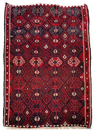 Tappeto Kilim Kurdo del villaggio di Van, Anatolia Orientale, 1920 ca, cm....