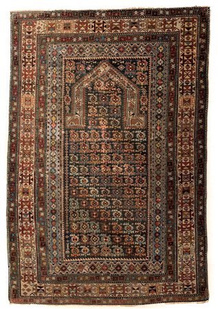 Tappeto Shirwan Preghiera Marasali, Caucaso centrale, fine '800, cm. 160x115,...