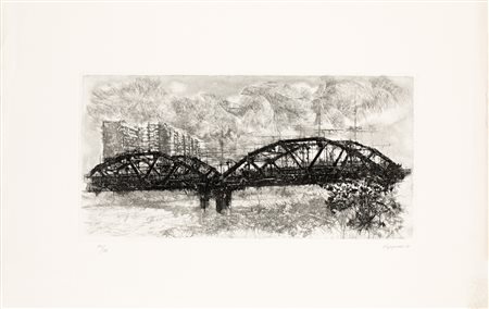 RENZO VESPIGNANI (1924-2001) - Ponte dell'industria, 1981