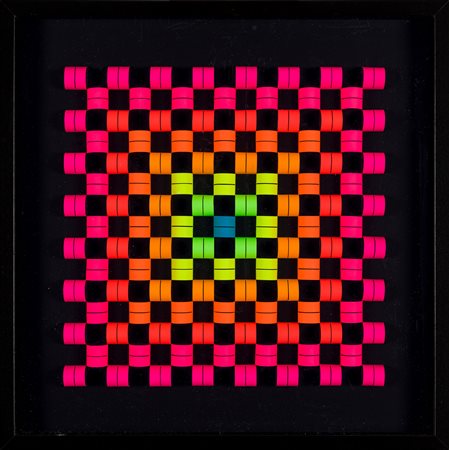 DARIO ZAFFARONI (1943) - Polimodularità Alternata Fluorescente, 2016