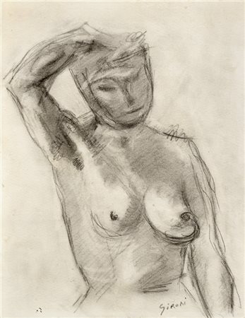 Mario Sironi "Studio di nudo femminile" 1928-1929 ca.
matita su carta
cm 23,7x19
