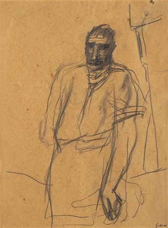 Mario Sironi "Figura" 1927 circa
matita su carta
cm 27,7x20,6

Provenienza
Colle