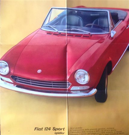  AUTORE NON IDENTIFICATO - Fiat 124 Sport spider Pininfarina.