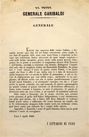  AUTORE NON IDENTIFICATO - Il Prode Generale Garibaldi.