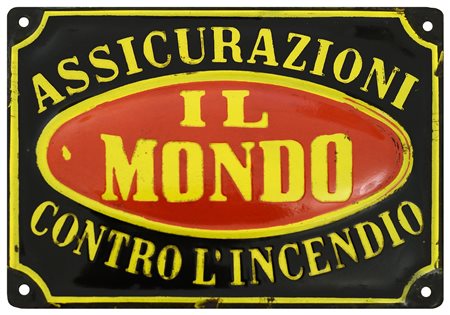  AUTORE NON IDENTIFICATO - Assicurazioni Il Mondo, contro l'incendio.