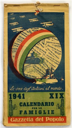  Gazzetta del Popolo - Calendario per le Famiglie. La voce degli italiani al modo.