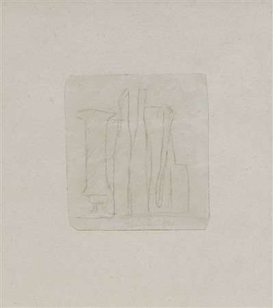 Giorgio Morandi , Natura morta , Matita su carta