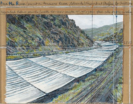 CHRISTO
Over the River, project for Arkansas River, State of Colorado, 2000