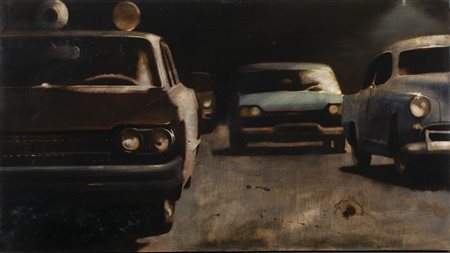 CARLO CANE
I due poliziotti lasciarono la macchina nel parcheggio, 2004