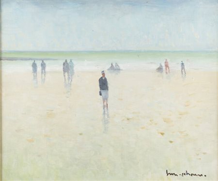 HENRY CAHOURS<BR>F 1889 - 1974<BR>"La plage"