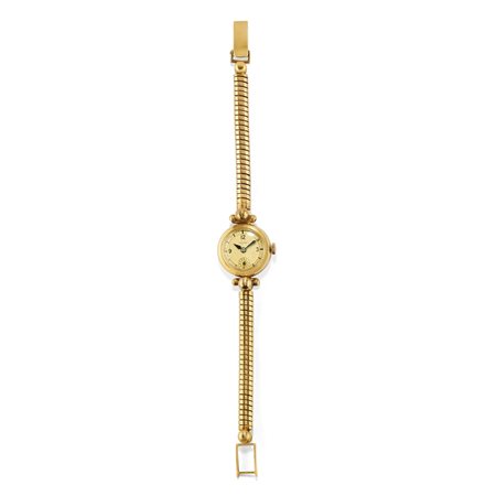 Orologio da donna in oro giallo 18K, 1950 circa