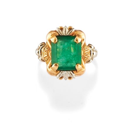 Anello con smeraldo, 1930 circa