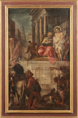 Scuola veneta sec.XVII "Gesù ed Erode" 