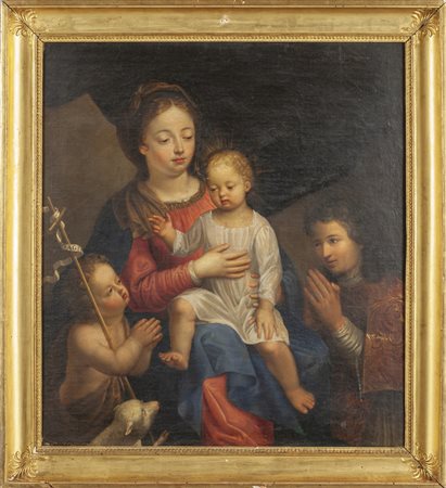 "Madonna con Bambino, San Giovannino e Santo" 