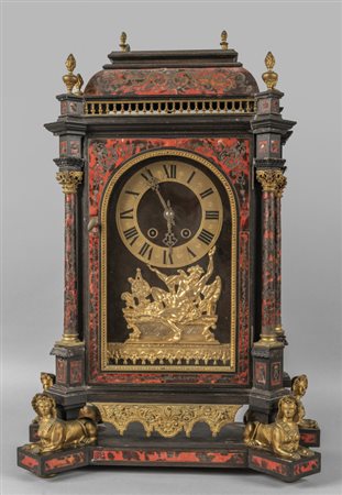 Importante orologio in stile Luigi XIV intarsiato 
