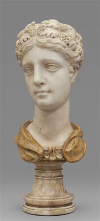 Giovinetta, busto in marmo statuario sec.XVI, 
