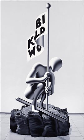 Mark Kostabi, The Conquest, 2003