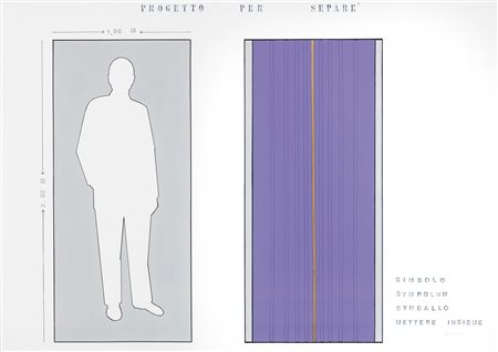 Renato Mambor
Roma 1936 - 2014
Progetto per separé, 2006-07