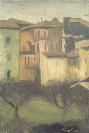Giorgio Morandi, Cortile di via Fondazza, 1935