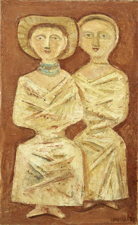 Massimo Campigli, Due donne, 1953