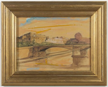 ATTARDI UGO (1923 - 2006) - Ponte sul Tevere.