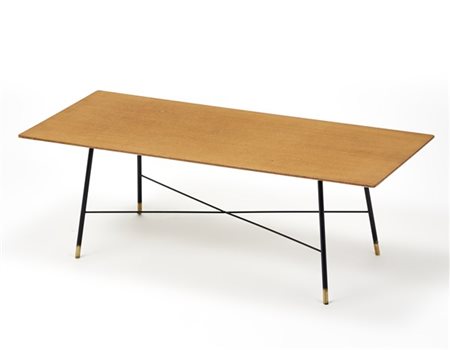Ico Parisi Tavolino modello "735". Produzione Cassina, Meda, 1956. AcciaIo verni