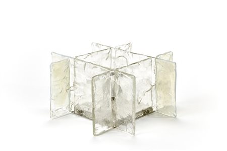 Carlo Nason (Attribuito)
Lampada da soffitto in vetro trasparente incolore corru