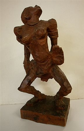 Augusto Murer - Ballerina - Scultura in legno h.cm.50 - firmata alla base